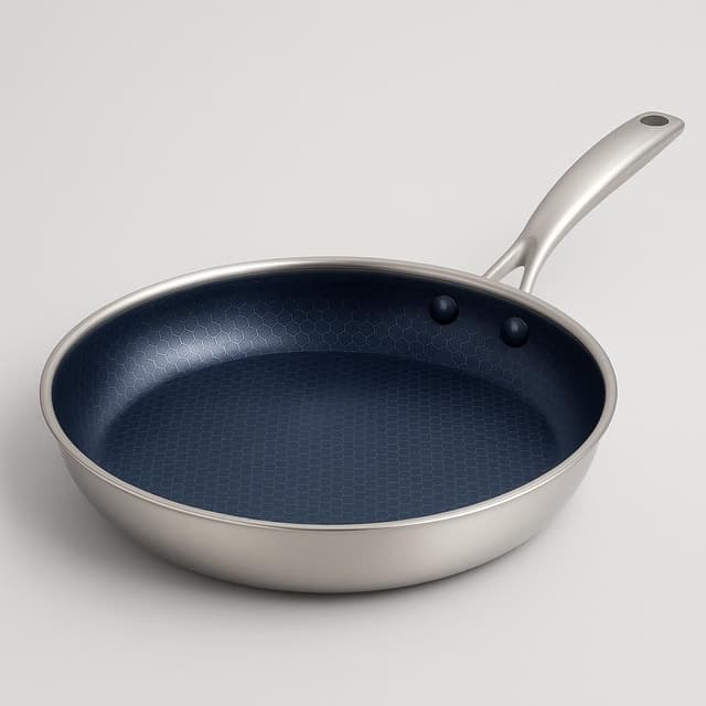 Blue Diamond 11″ Hybrid Stainless Steel Diamond Bond Ceramic Nonstick Frypan