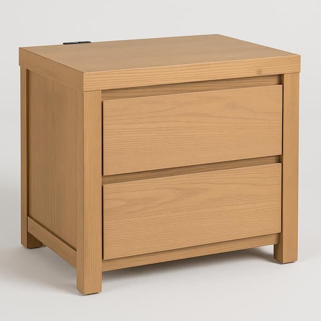 Living Spaces Nora Nightstand Natural